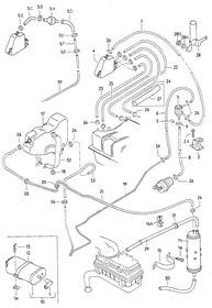 Activated charcoal container — VW GTI factory diagram