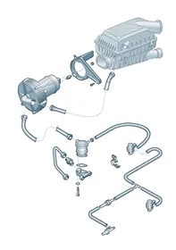 Secondary air pump — VW GTI factory diagram