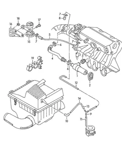 Vacuum system — VW GTI factory diagram