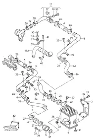 Charge air cooler — VW GTI factory diagram