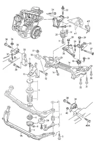 Securing parts — VW GTI factory diagram