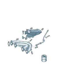 Exhaust manifolds — VW GTI factory diagram
