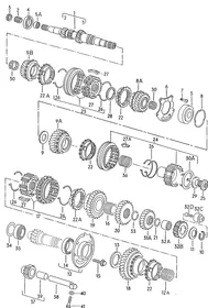 Gears and shafts — VW GTI factory diagram