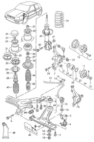 Wishbone — VW GTI factory diagram