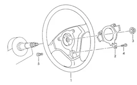 Steering wheel — VW GTI factory diagram
