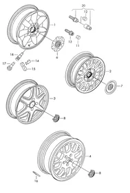 Aluminium rim — VW GTI factory diagram