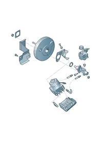 Anti-locking brake system — VW GTI factory diagram