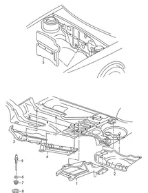Heat insulation — VW GTI factory diagram