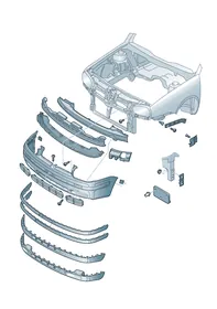 Bumper — VW GTI factory diagram