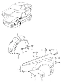 Wing — VW GTI factory diagram