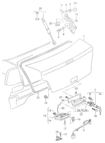 Rear lid — VW GTI factory diagram