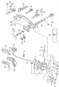Door lock — VW GTI factory diagram