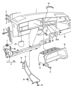 Dashboard — VW GTI factory diagram