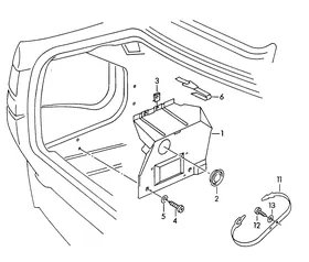 Bracket — VW GTI factory diagram