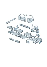 Noise insulation — VW GTI factory diagram