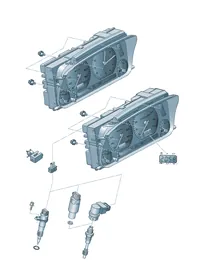 Combi-instrument — VW GTI factory diagram