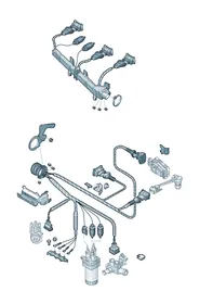 Wiring set — VW GTI factory diagram