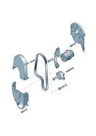 Toothed belt guard — VW GTI factory diagram