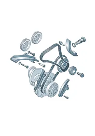 Timing chain — VW GTI factory diagram