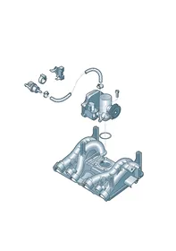 Throttle valve control element — VW GTI factory diagram