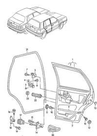 Doors — VW GTI factory diagram