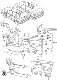 Door panel — VW GTI factory diagram
