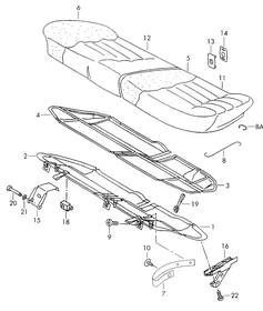 Seat, divided — VW GTI factory diagram