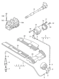 Ignition transformer — VW GTI factory diagram