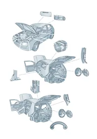 Type plates — VW GTI factory diagram