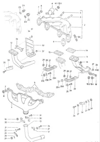 Exhaust pipe — VW GTI factory diagram