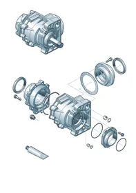 Final drive gearbox — VW GTI factory diagram