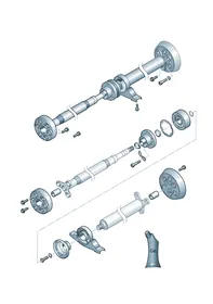 Cardan shaft — VW GTI factory diagram