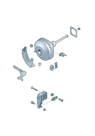 Brake servo — VW GTI factory diagram