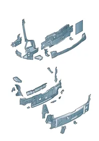 Rear cross panel — VW GTI factory diagram