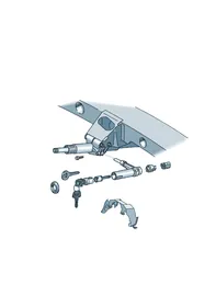 Ignition/starter switch — VW GTI factory diagram