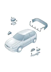 Parking aid — VW GTI factory diagram