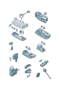 Interior and reading light — VW GTI factory diagram