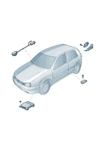 Electrical parts — VW GTI factory diagram