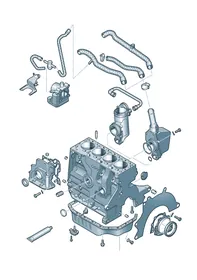 Engine oil — VW GTI factory diagram