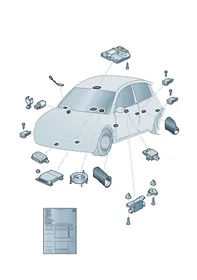 Sliding roof motor — VW GTI factory diagram