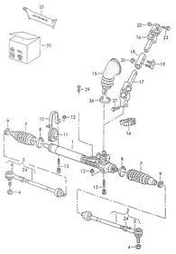 Power steering — VW GTI factory diagram