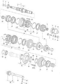 Gears and shafts — VW GTI factory diagram