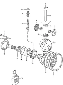Differential — VW GTI factory diagram