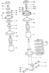 Suspension — VW GTI factory diagram