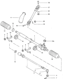 Steering gear — VW GTI factory diagram