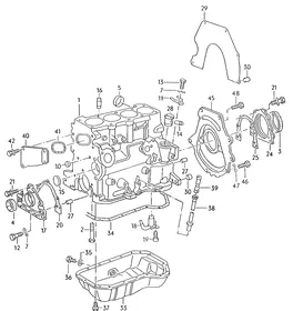 Cylinder block — VW GTI factory diagram