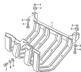 Engine/gearbox assy skid plate — VW GTI factory diagram