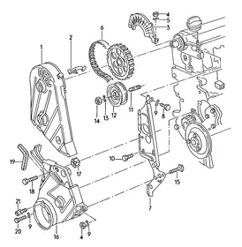 Timing belt kits — VW GTI factory diagram