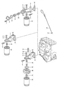 Oil filter — VW GTI factory diagram