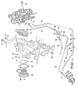 Intake system — VW GTI factory diagram